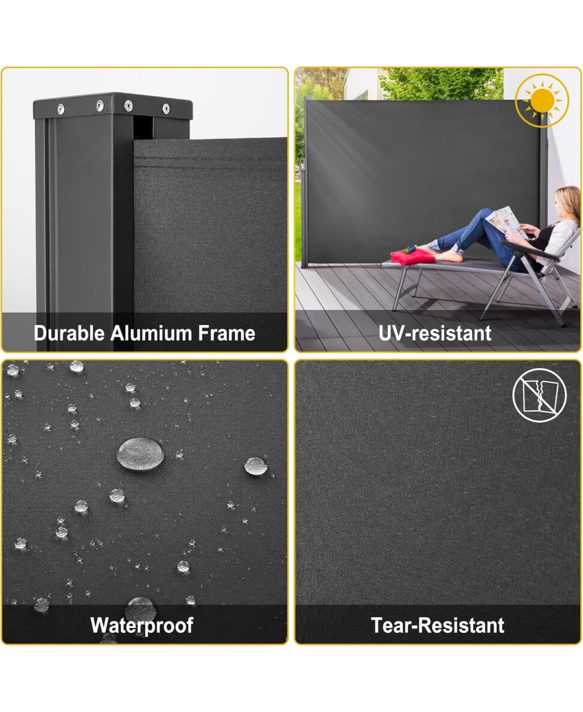 gaomon Retractable Side Awning 71