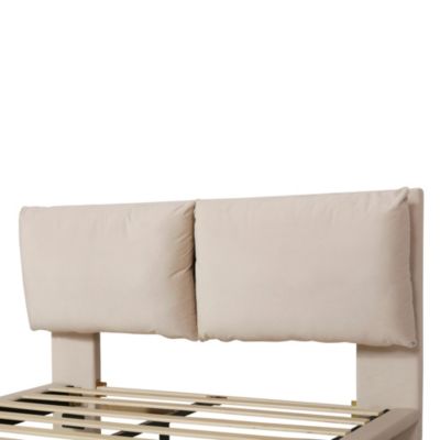 Streamdale Queen Size Platform Bed with USB Ports and Sensor Light