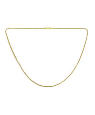 Fine Solid Yellow 14K Gold Strong Rolo Link Cable Cuban Chain Necklace 2MM  Lobster Claw Clasp 16,18,20,22,24 Inch