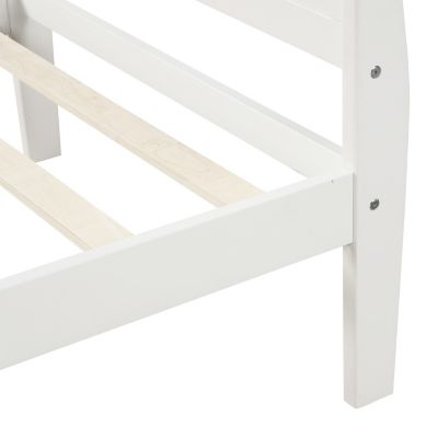 Streamdale Twin Platform Wood Sleigh Bed Frame with Headboard