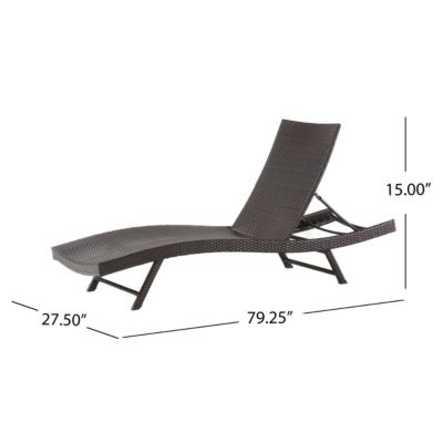 Serene Modern Outdoor Chaise Lounge with Adjustable Back
