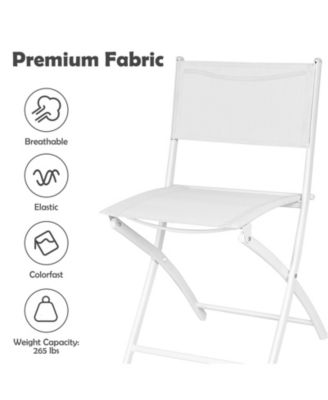 3 Pieces Patio Folding Bistro Set for Balcony or Outdoor Space