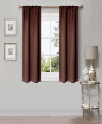 Classic Room Darkening Rod Pocket 2-Panel Curtains
