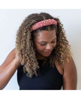Women s All that Glitters Headband - Pink + Pink