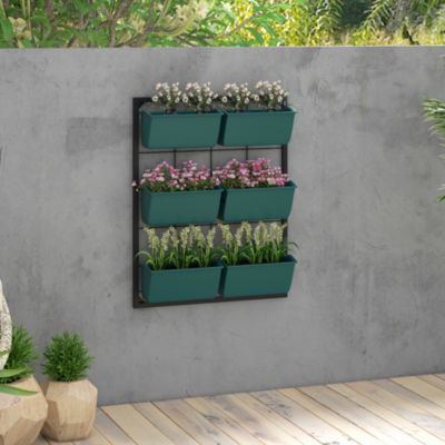 3-Tier Vertical Hanging Wall Planter for Outdoor and Indoor Spaces