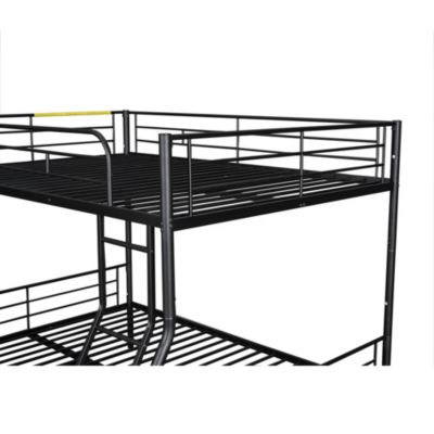 Streamdale Full XL Over Queen Metal Bunk Bed With Trundle