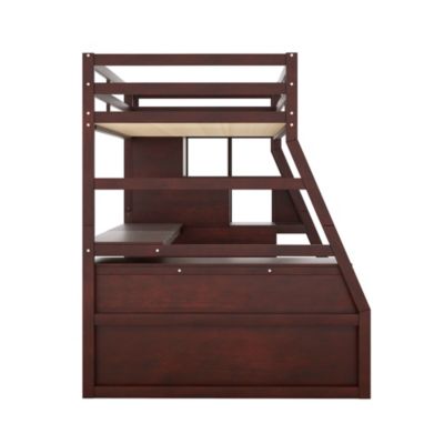 Streamdale Twin Size Loft Bed With With 7 Drawers 2 Shelves And Desk