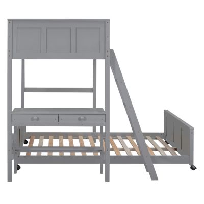 Twin Over Full Bunk Bed With