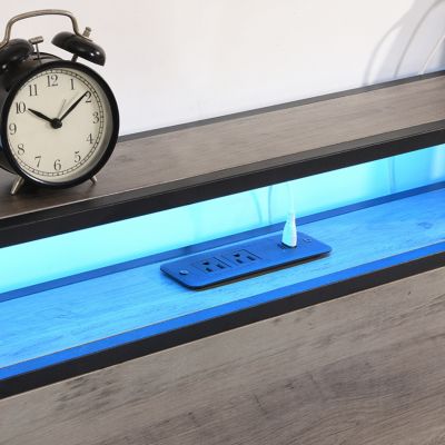 Streamdale Queen bed frame with charging headboard