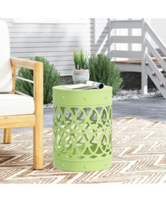 Streamdale Modern Geometric Iron Cut Side Table Chic, Durable, Assembly-Free