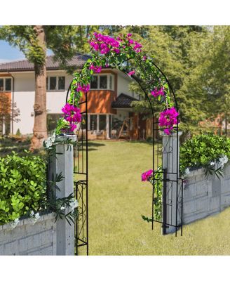 Support Climbing Plants with Metal Garden Arch