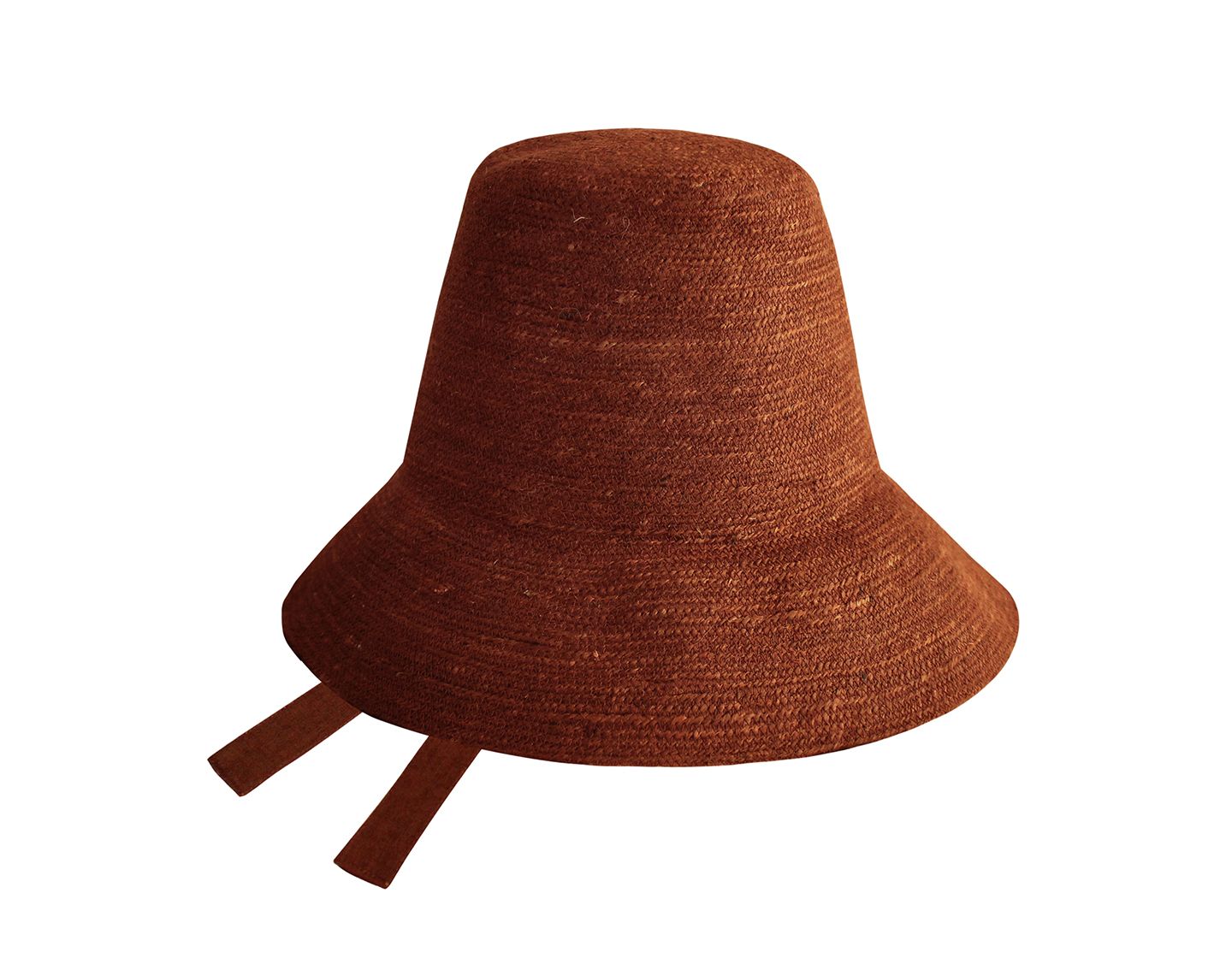 Женский головной убор Brunna.co Meg Jute Straw Hat In Burnt Sienna, цвет: Сиена ржавый / Медный — фото 1