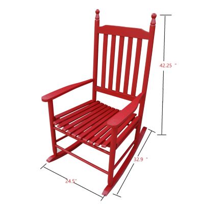 Wooden Porch Rocker Chair III