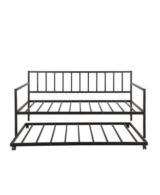 Twin Daybed with Trundle for Multifunctional Use
