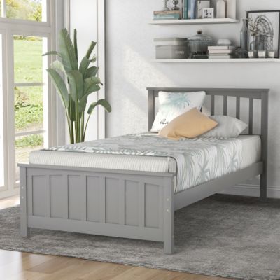 Streamdale Wood Platform Bed Twin Size Platform Bed