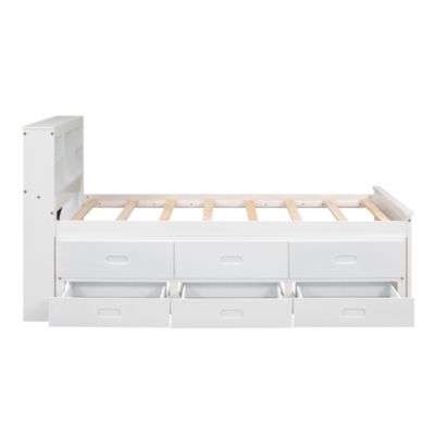 Streamdale Twin Platform Bed with Storage and Trundle