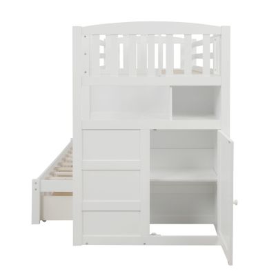 Streamdale Twin Over Full Bunk Bed with Storage
