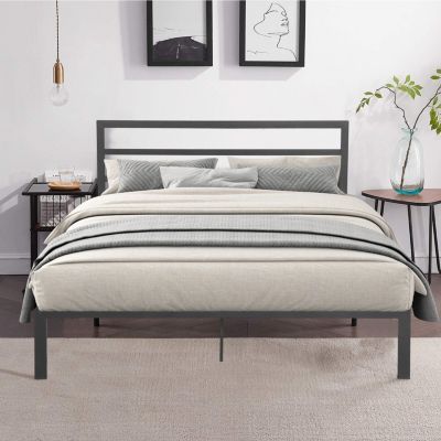 Streamdale Queen Size Metal Bed Frame With Headboard