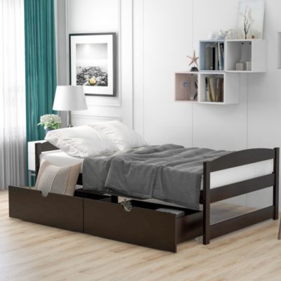 Streamdale Twin Size Platform Bed, With Two Drawers