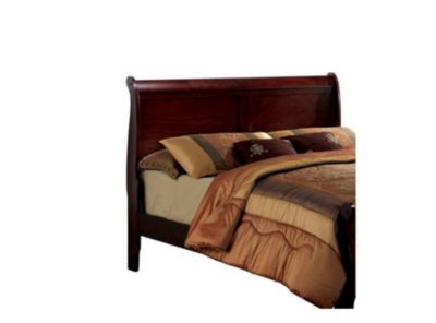Queen Size Bed Cherry Louis Philippe Solid Wood 1 Piece Bed Bedroom Sleigh Bed Bedroom Furniture