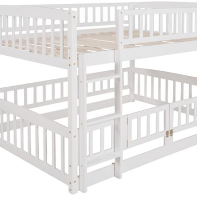 Streamdale Full Over Full Bunk Bed with Slide and Safety Features