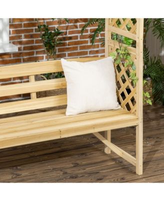 Stylish Arbor Bench Outdoor Seating, Plant Trellis, and Garden Decor