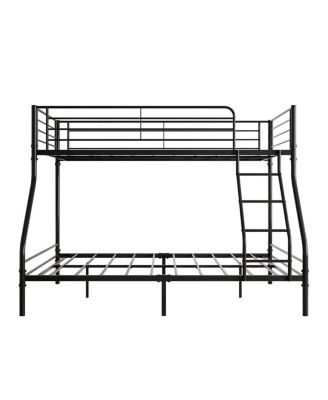 Twin-Over-Full Metal Bunk Bed with Enhanced Guardrails