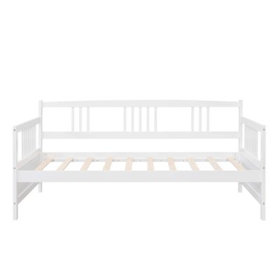 Twin Size Daybed Wood Bed With Twin Size Trundle