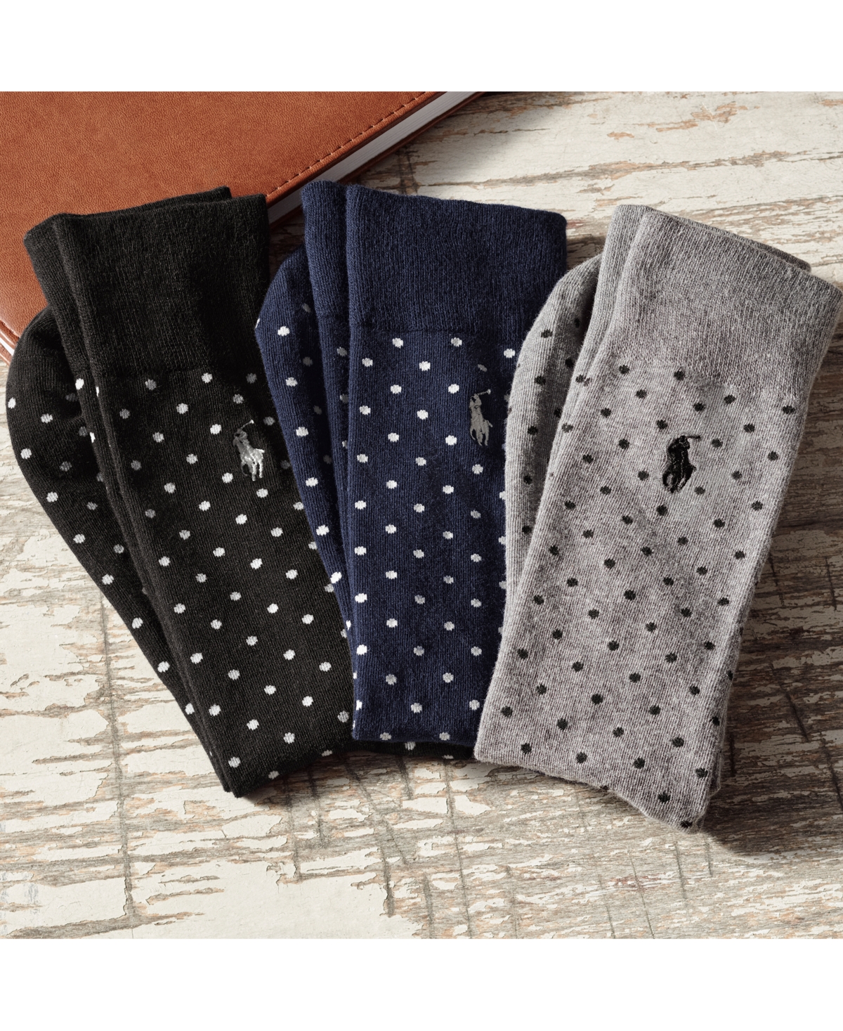 Polo Ralph Lauren Logo Socks (set Of Three) In Black