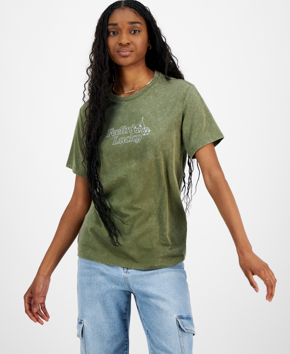 Grayson Threads, The Label Juniors' Feeling Lucky Graphic T-Shirt