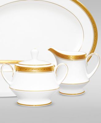 Crestwood Gold Sugar Creamer Set