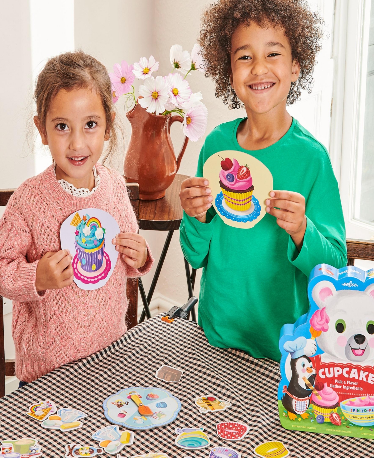 Eeboo Cupcake Shaped Spinner Game In Multi