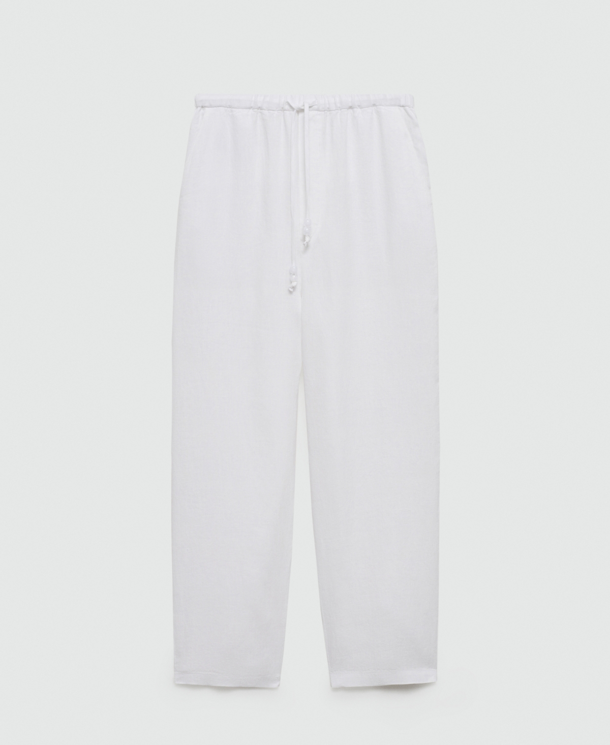 Mango Women's 100% Linen Jogger Trousers