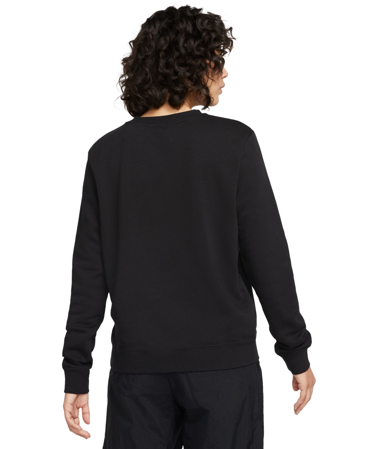 Nike Women's Sportswear Club Fleece Logo Sweatshirt -white