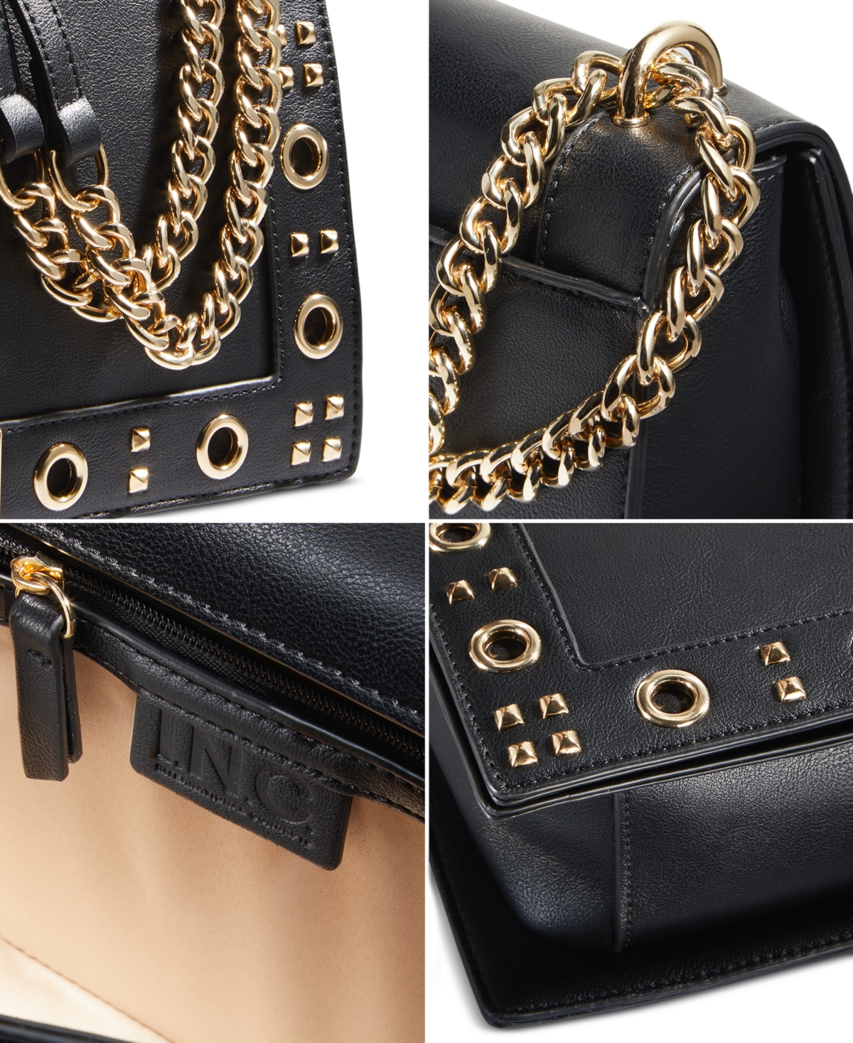 I.n.c. International Concepts Ajae Flap Studded Shoulder Bag, Created for Macy's