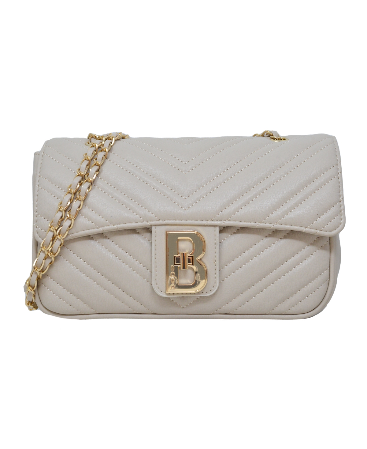 BEBE RAIN LEATHER SHOULDER BAG 