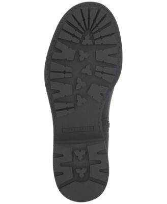 Luck Brand Women's Candre Double Buckle Moto Lug Sole Booties