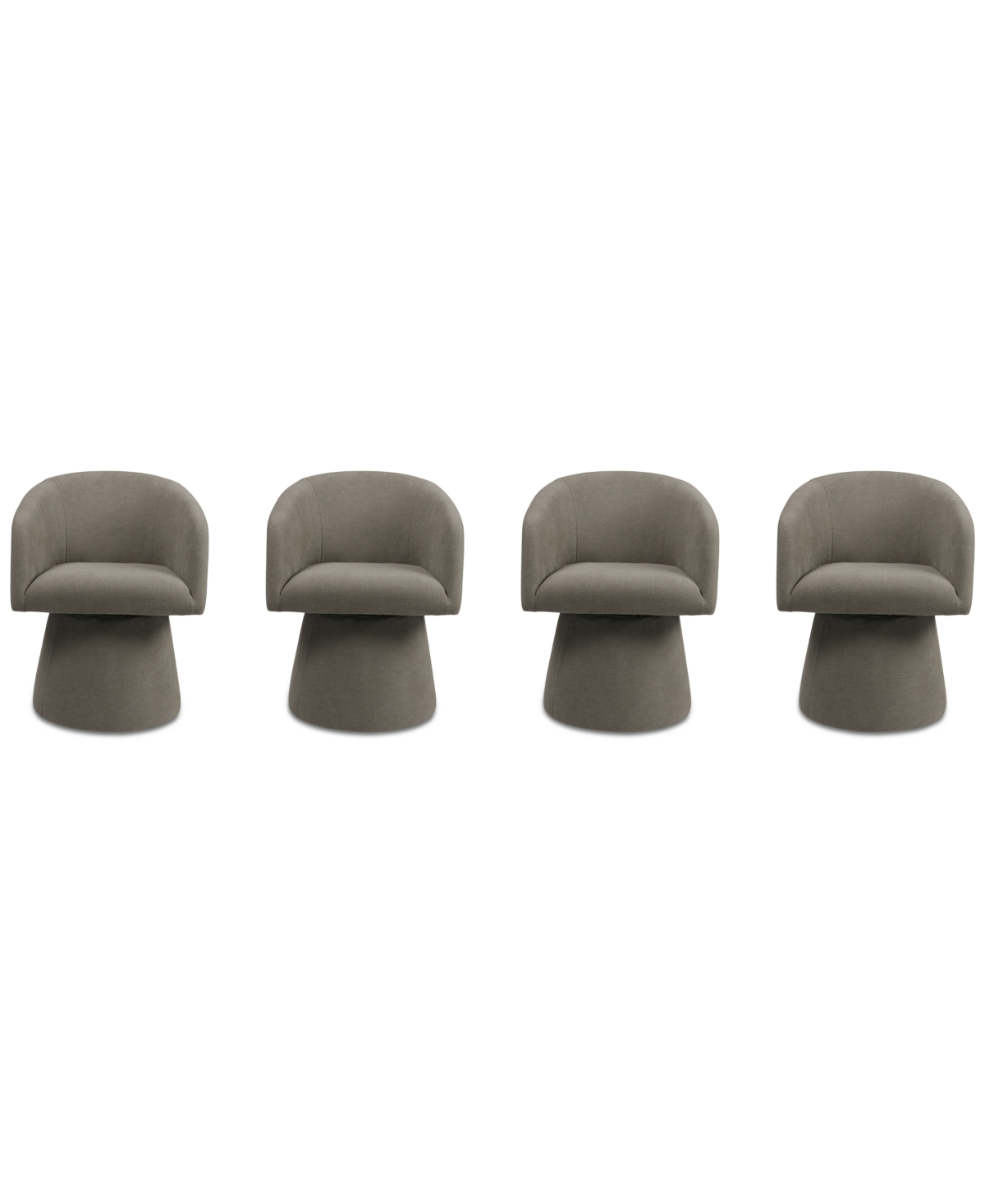 Macy's Korder 4-pc. Arm Swivel Chair Set, Created For  In Sand