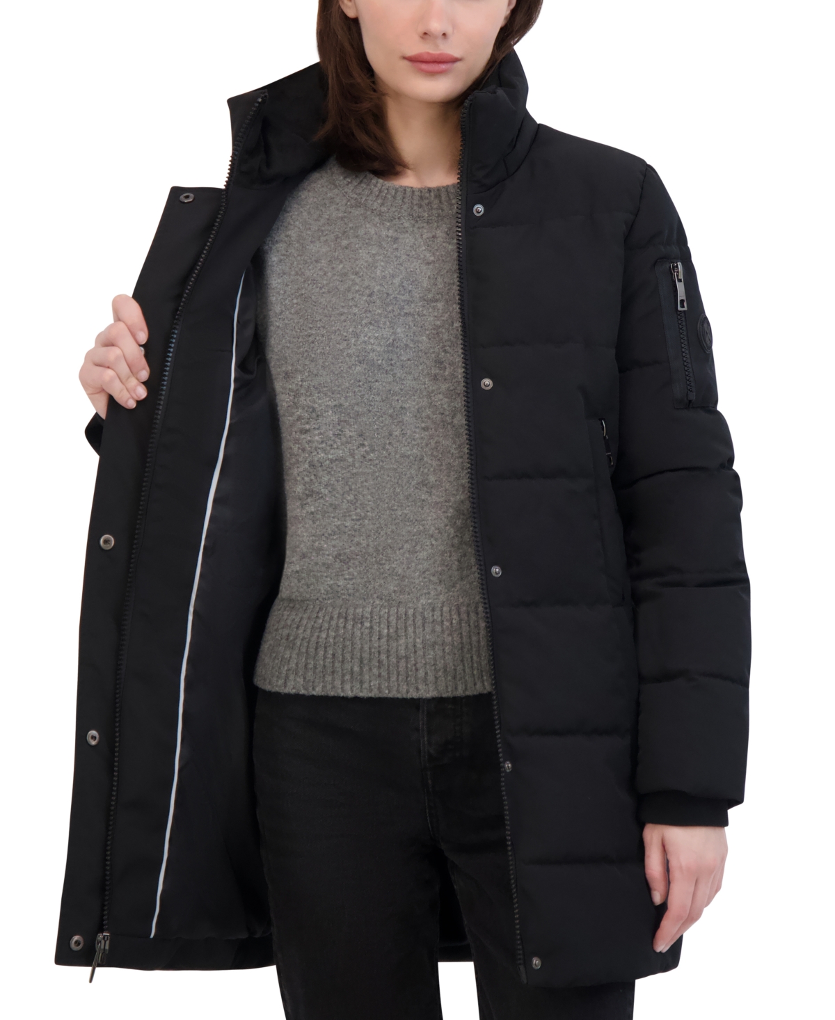 Nautica Women's Faux-Fur-Trim Hooded Puffer Coat