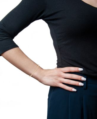 Diamond Bezel Tennis Bracelet (1/2 ct. t.w.) in Sterling Silver or 14k Gold-Plated Sterling Silver, Created for Macy's