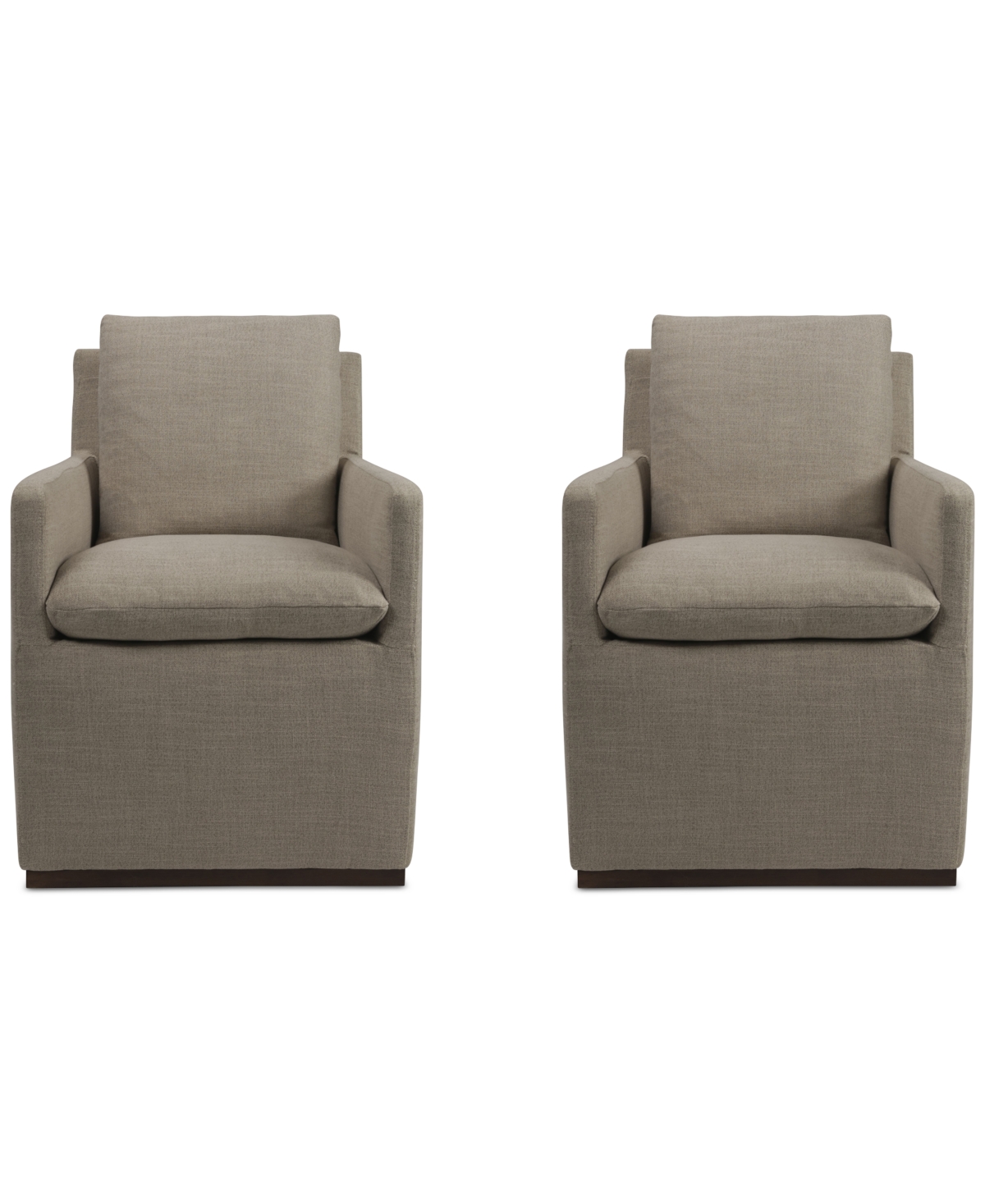 Macy's Kenity Ii 2-pc. Arm Chair Set, Created For  In Flax