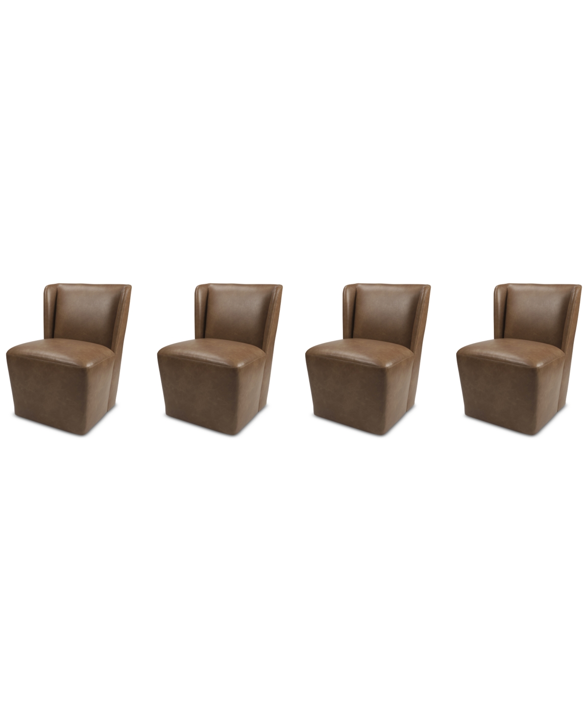 MACY'S SEHAM 4-PC. FAUX LEATHER DINING CHAIR SET, CREATED FOR MACY'S 