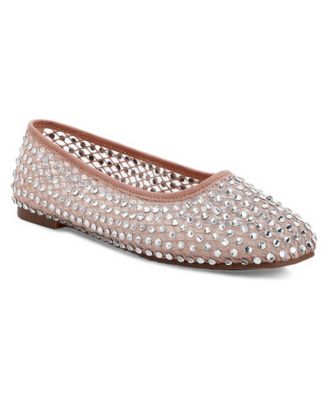 Womens Orson Naked Rhinestone Ballerinas