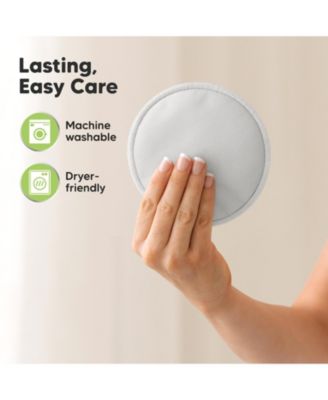 14pk Soothe Reusable Nursing Pads for Breastfeeding, 4-Layers Organic Breast Pads, Washable Nipple Pads