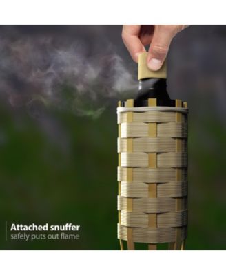 12 Bamboo Torches - 5 Feet Long