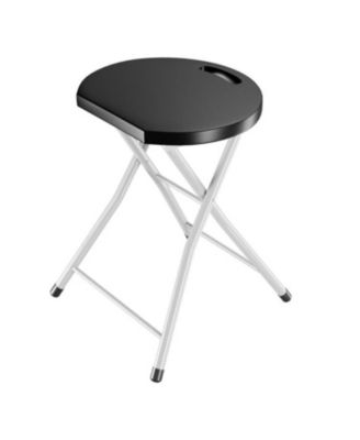 28 Inch Portable Folding Stools with 330lbs Limited Sturdy Frame