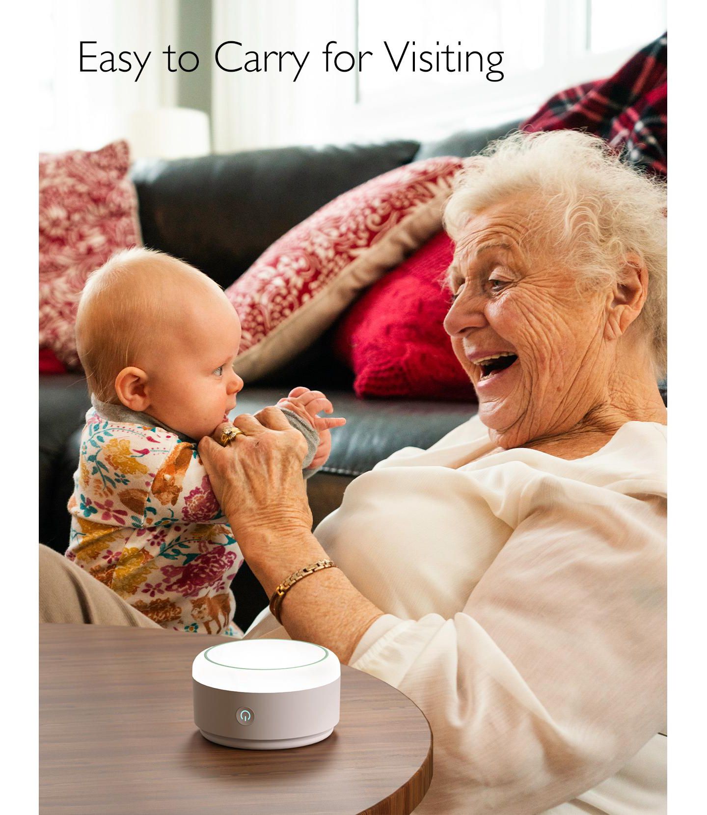 Momcozy Portable White Noise Machine with 20 Soothing Sounds, цвет: Белый — фото 3