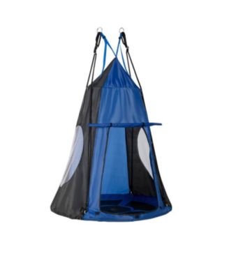 Slickblue Boys 2-in-1 40 Inch Hanging Chair Detachable Swing Tent - Blue 75$