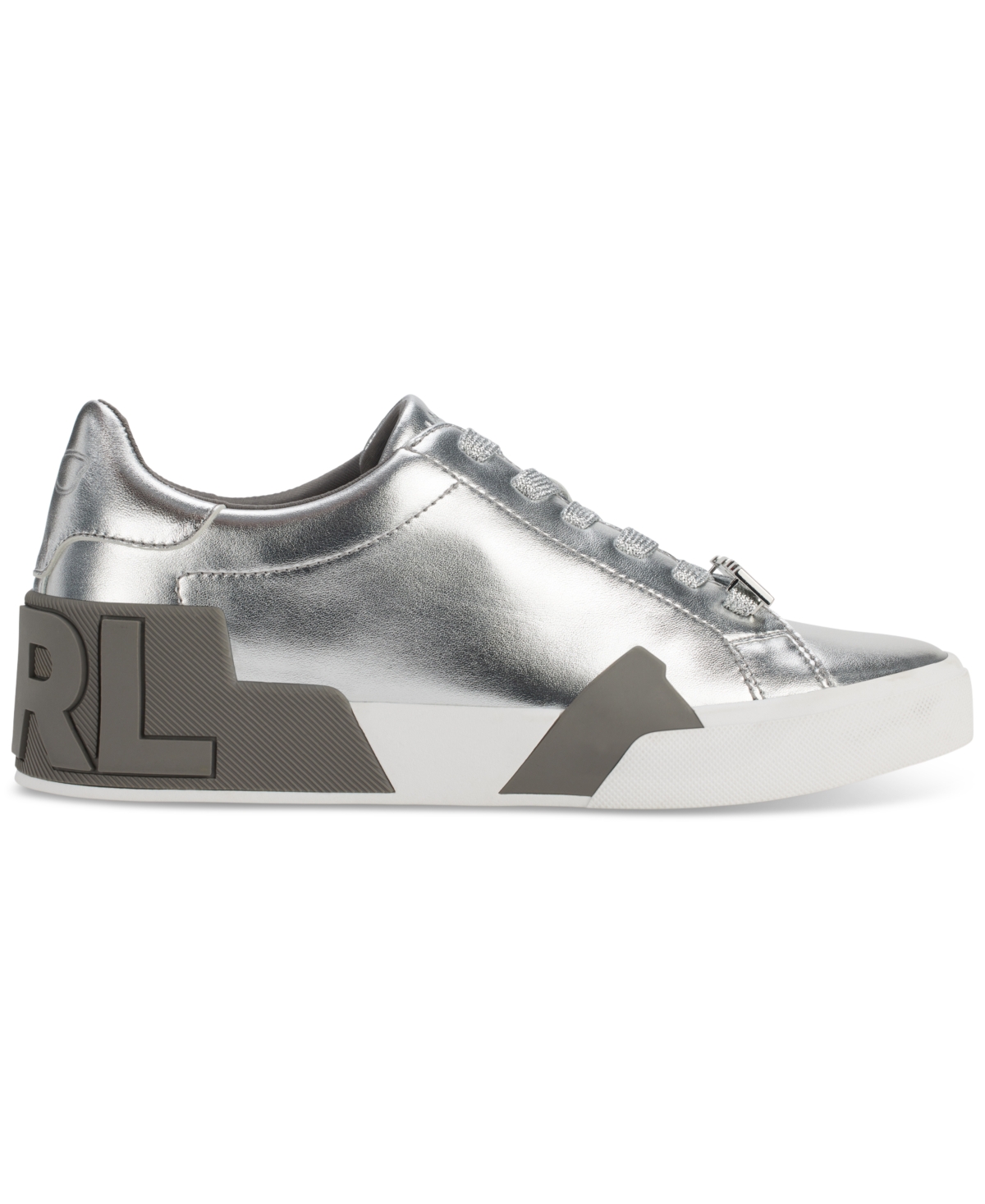 Karl lagerfeld silver shoes on sale