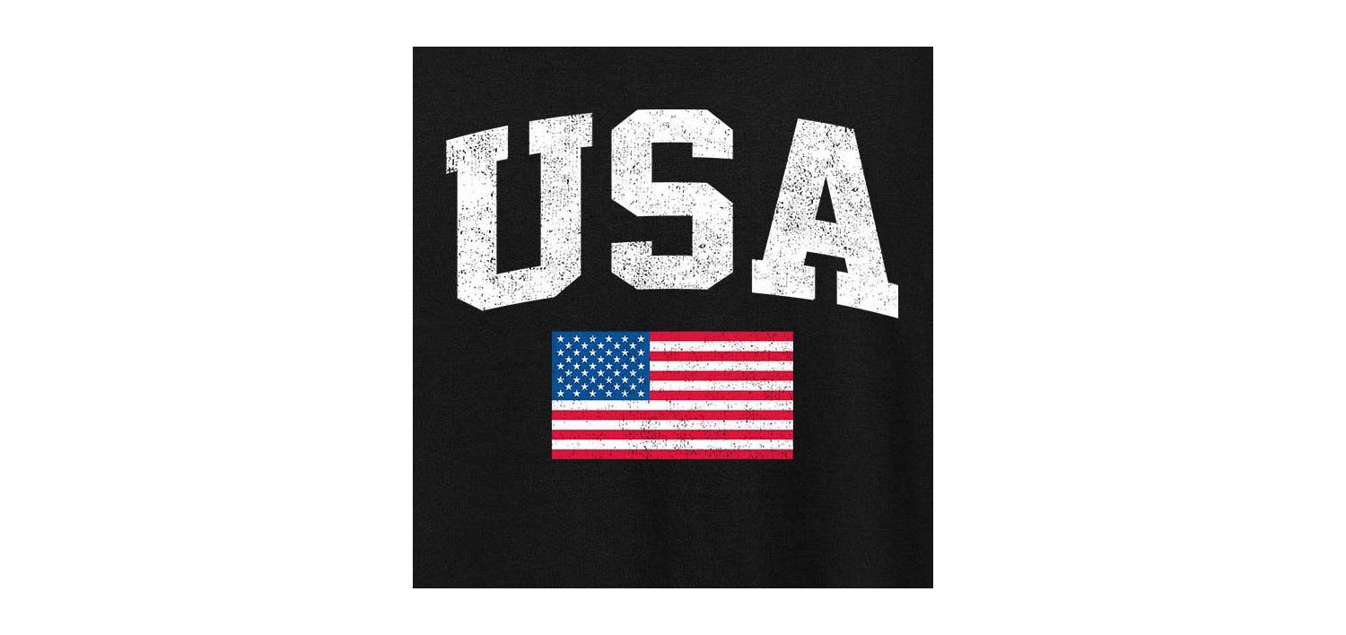 Usa Flag Plus Size Graphic T-Shirt